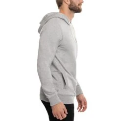 TravisMathew Cloud Hoodie -Silver Putters travismathew cloud hoodie heather grey side itempicture