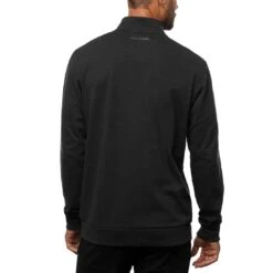 TravisMathew Cloud Quarter Zip 2.0 -Silver Putters travismathew cloud quarter zip 2 0 black back itempicture