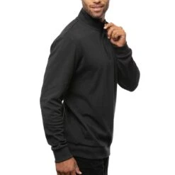 TravisMathew Cloud Quarter Zip 2.0 -Silver Putters travismathew cloud quarter zip 2 0 black side itempicture