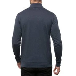 TravisMathew Cloud Quarter Zip 2.0 -Silver Putters travismathew cloud quarter zip 2 0 heather blue back itempicture