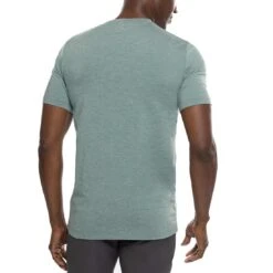 TravisMathew Scenic Vista Active Tee -Silver Putters travismathew scenic vista active tee heather silver pine back itempicture