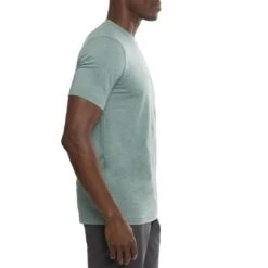 TravisMathew Scenic Vista Active Tee -Silver Putters travismathew scenic vista active tee heather silver pine side itempicture