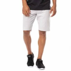 TravisMathew Starnes Shorts -Silver Putters travismathew starnes shorts micro chip front itempicture
