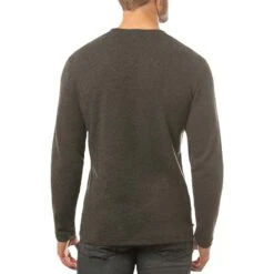 TravisMathew Cloud Waffle Crew -Silver Putters travismathew waffle cloud crew charcoal back itempicture