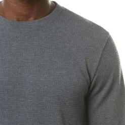 TravisMathew Cloud Waffle Crew -Silver Putters travismathew waffle cloud crew vintage indigo logo itempicture