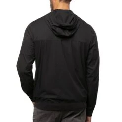 TravisMathew Wanderlust Full Zip Hoodie -Silver Putters travismathew wanderlust full zip hoodie black back itempicture