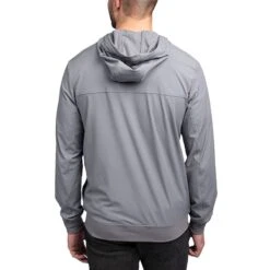 TravisMathew Wanderlust Full Zip Hoodie -Silver Putters travismathew wanderlust full zip hoodie quiet shade back itempicture
