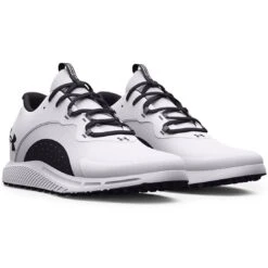 Under Armour Charged Draw 2 SL Golf Shoes White/Black -Silver Putters under armour charged draw 2 sl golf shoes white black pair itempicture